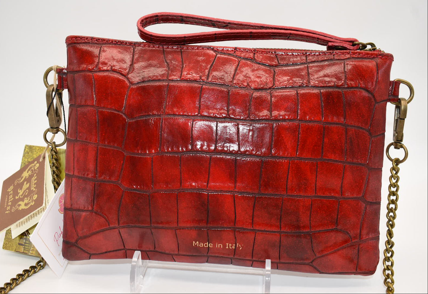 Pratesi Rufina K253/23 Shoulder Bag in Cow Leather - King Cherry