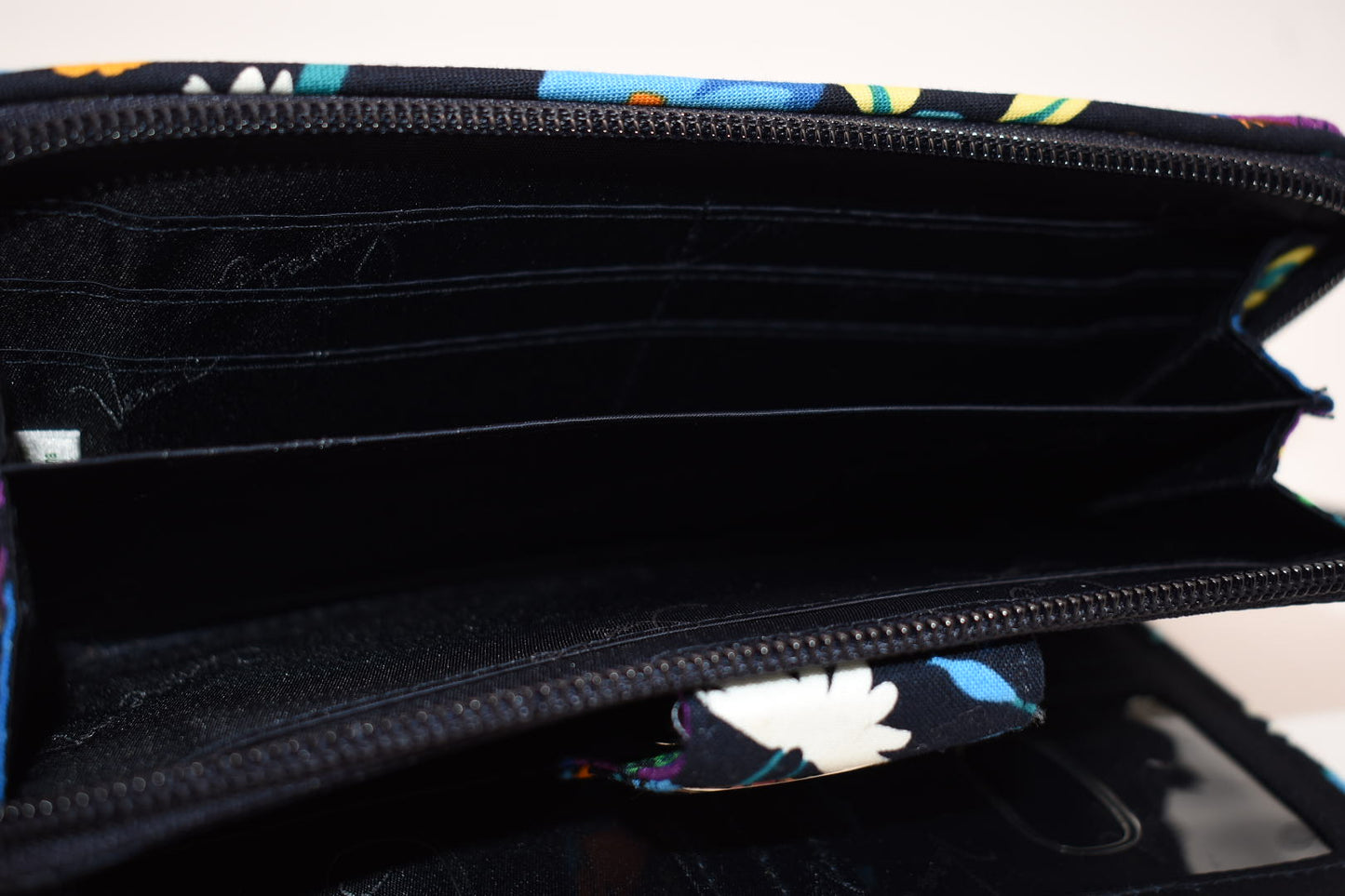 Vera Bradley Turnlock Wallet in "Midnight Blues" Pattern