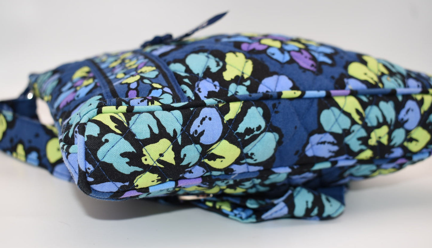 Vera Bradley Hipster Crossbody Bag "Indigo Pop" Pattern