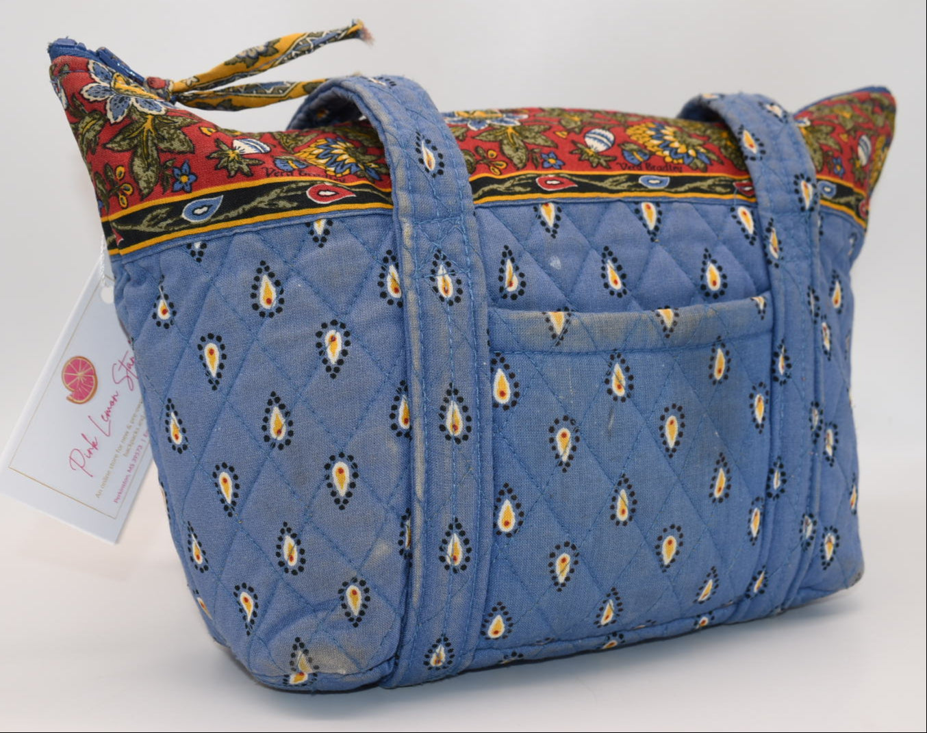 Vera Bradley Paddy Tote Bag in "French Blue Paisley" Pattern