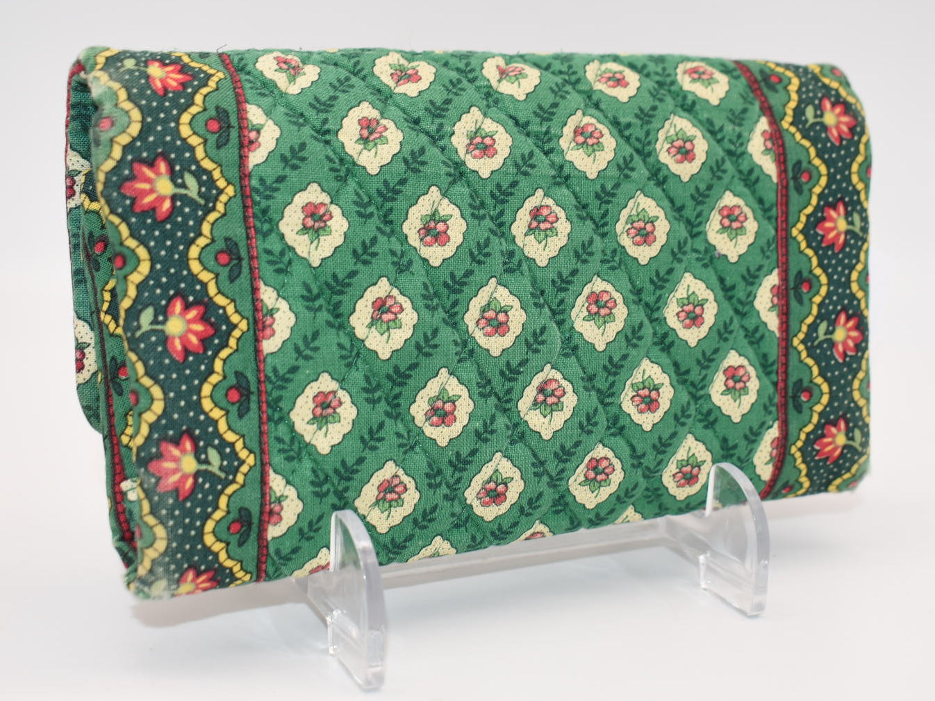 Vera Bradley Quilted Cotton Wallet in "Greenfield" Pattern