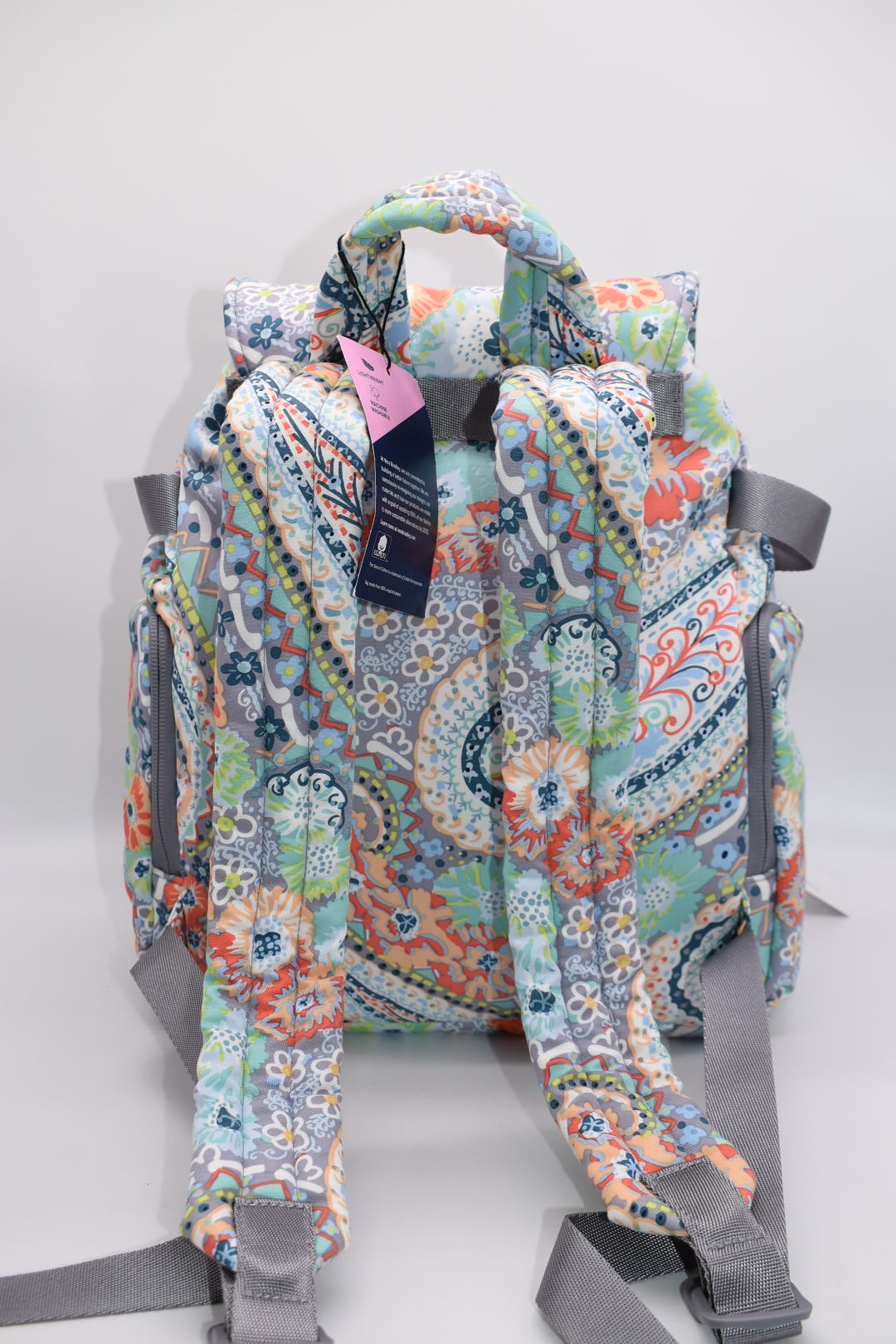 Vera Bradley Utility Backpack in "Citrus Paisley" Pattern