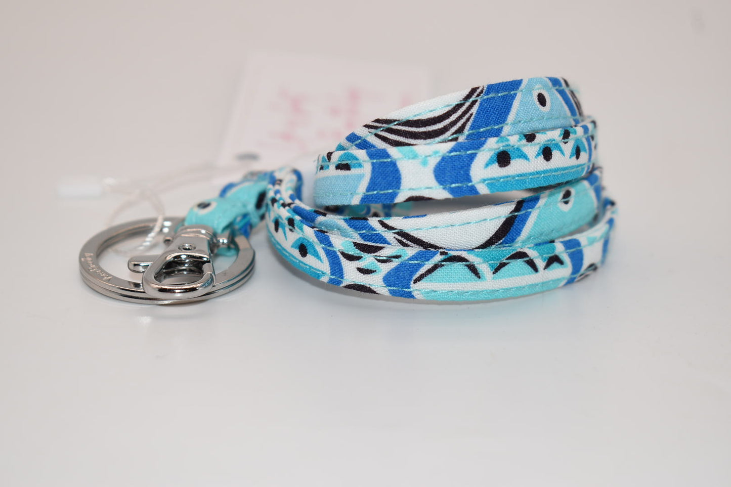 Vera Bradley Lanyard in "Go Fish Blue" Pattern