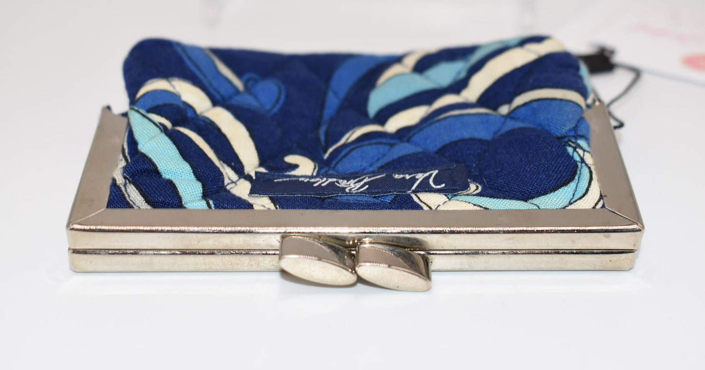 Vera Bradley Kisslock Coin Purse in "Mediterranean Blue" Pattern