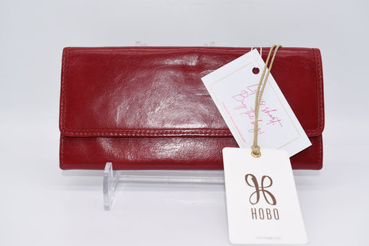 HOBO Ardor Leather Wallet in Garnet