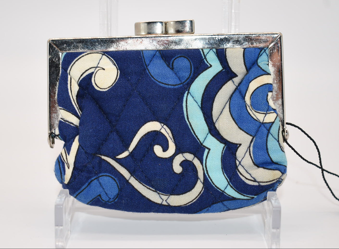 Vera Bradley Kisslock Coin Purse in "Mediterranean Blue" Pattern