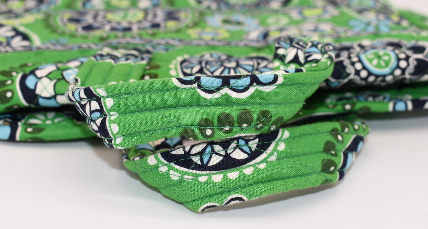 Vera Bradley Travel Cosmetic & Toiletries Organizer in "Cupcake Green" Pattern