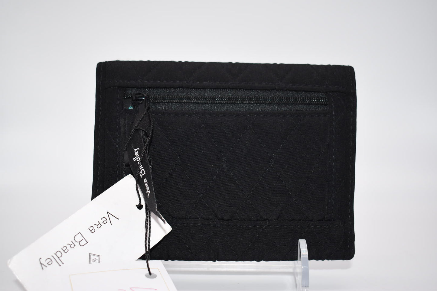 Vera Bradley Microfiber RFID Euro Wallet in Classic Black