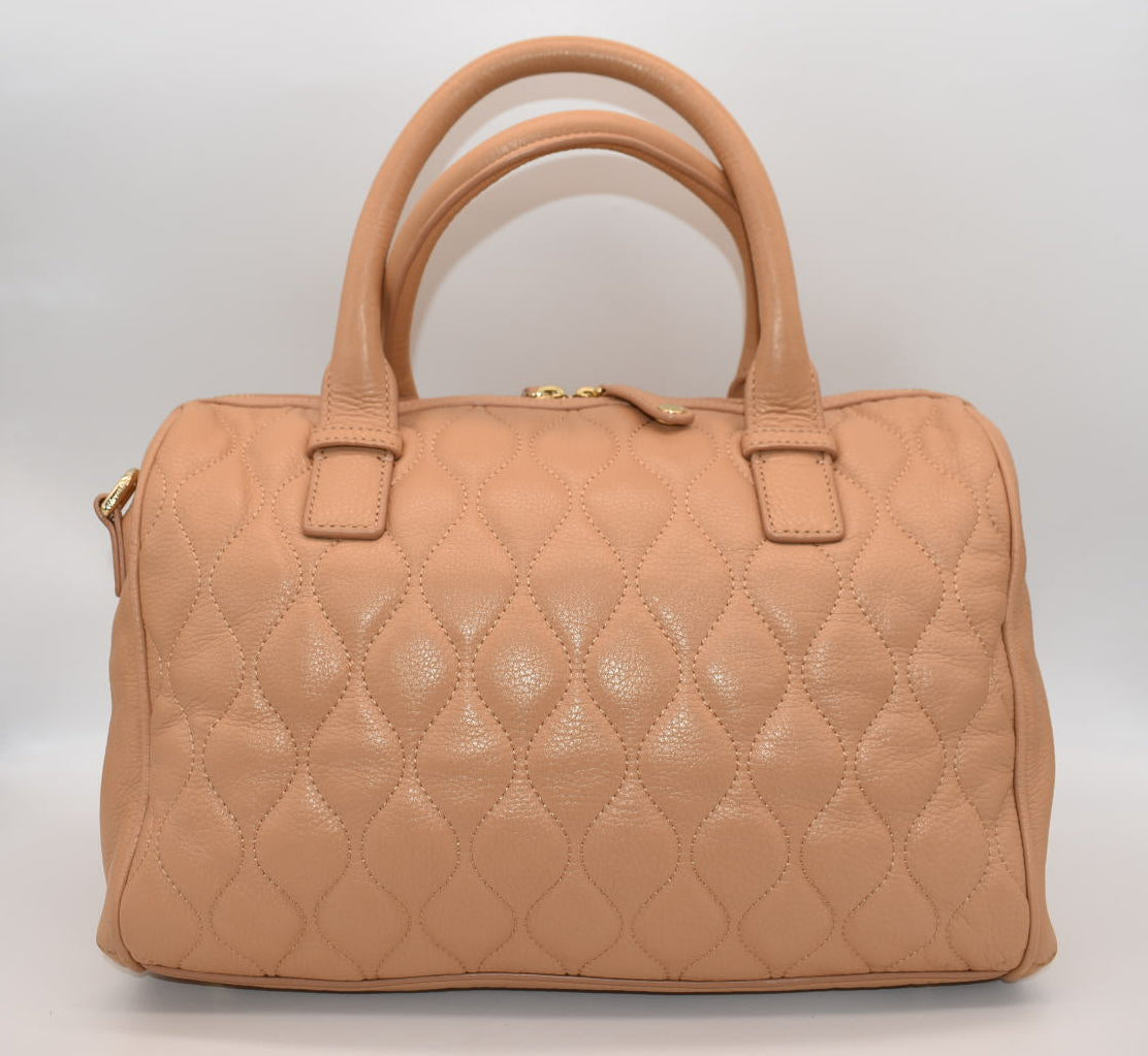 Vera Bradley Quilted Leather Marlo Satchel Bag