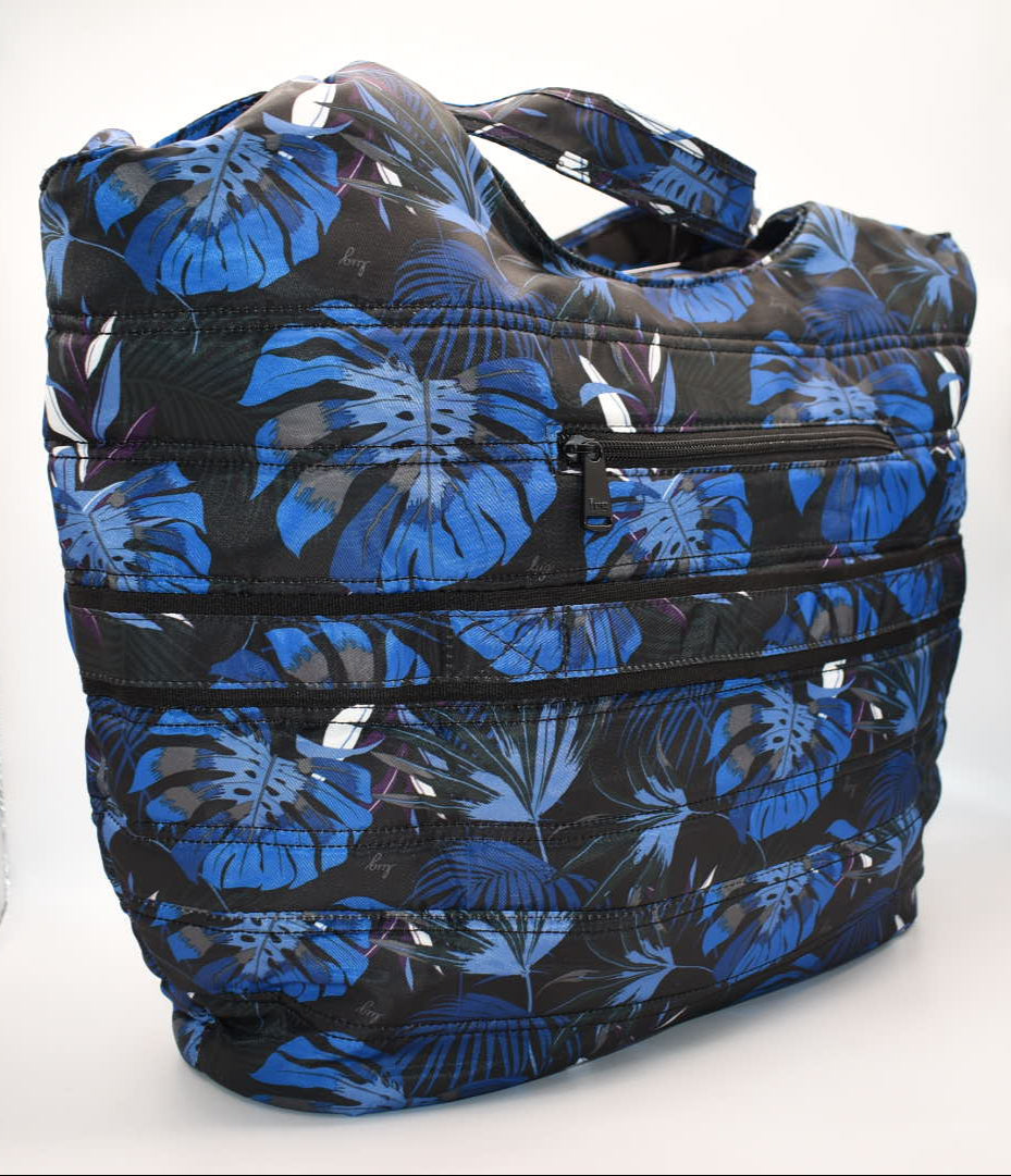Lug XL Gondola Slouch Tote Bag in "Botanical Black" Pattern