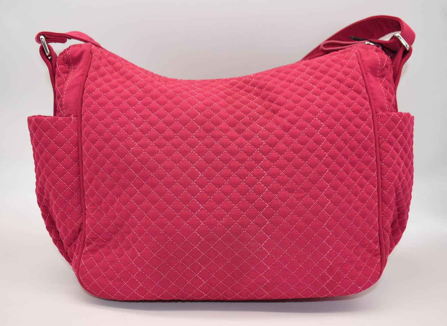 Vera Bradley Microfiber On The Go Convertible Shoulder Bag in Passion Pink