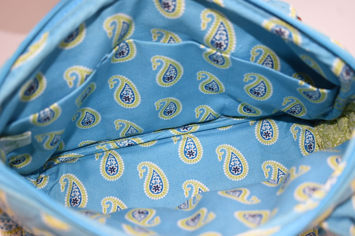 Vera Bradley Lucy Small Bowler Bag in "Bermuda Blue" Pattern
