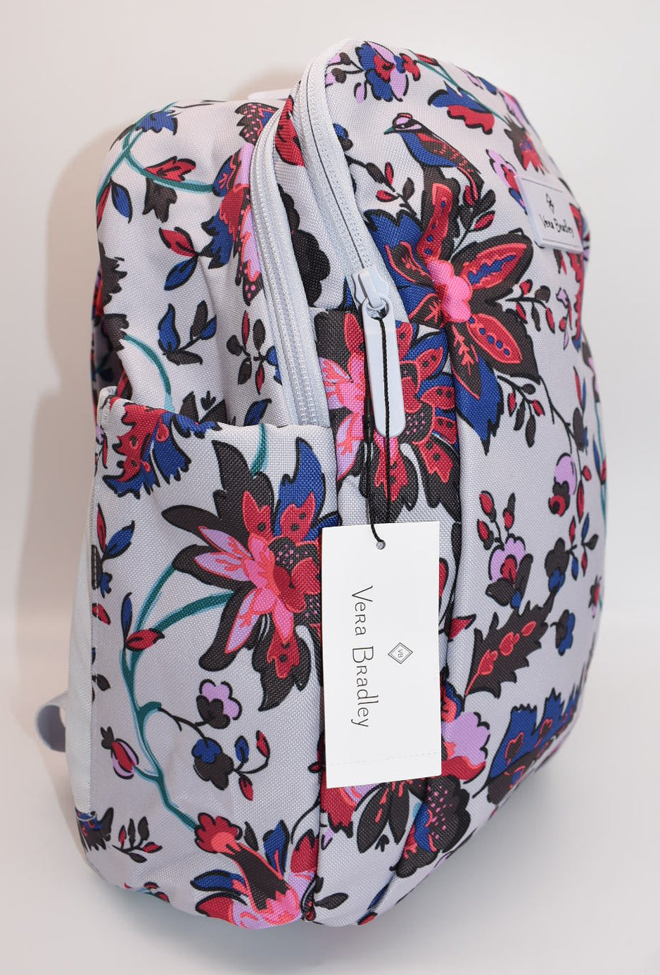 Vera Bradley Lighten Up Sporty Compact Backpack in "Vineyard Floral" Pattern