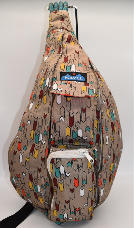 Kavu Rope Sling Bag in Chevrons