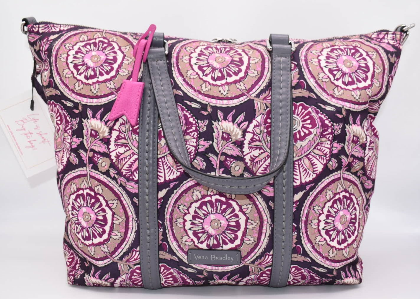 Vera Bradley Midtown Small Tote Bag in "Lei Flowers" Pattern