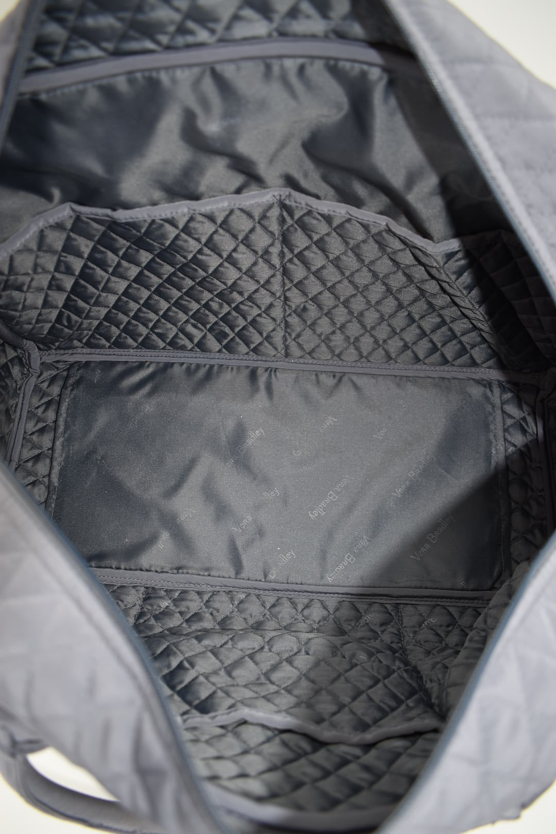 Vera Bradley Microfiber Weekender Travel Bag in Gray