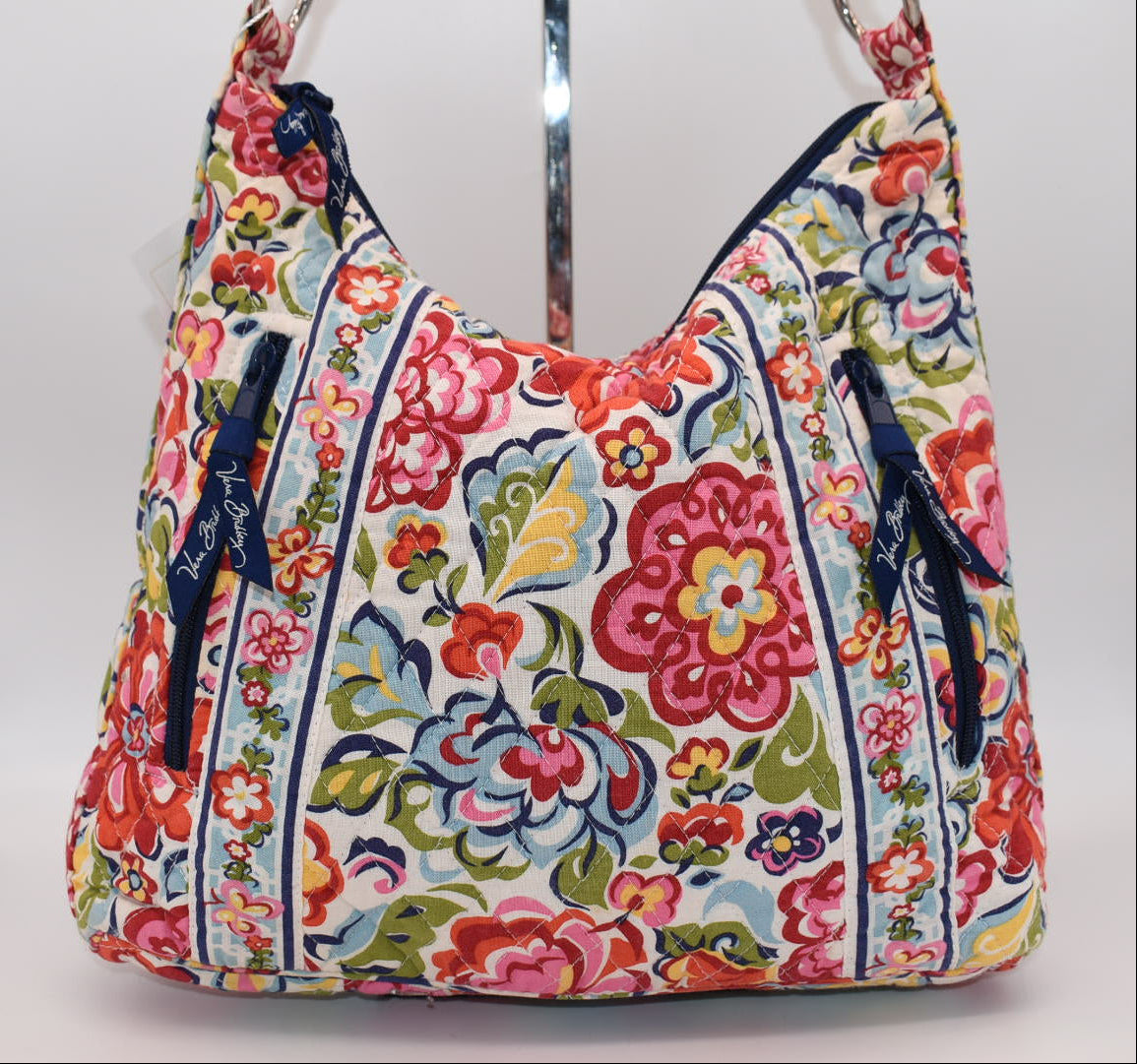 Vera Bradley Lisa Hobo Shoulder Bag in "Hope Garden" Pattern