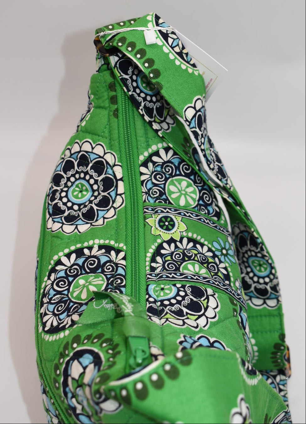 Vera Bradley On-the-Go Crossbody Bag in "Cupcakes Green" Pattern