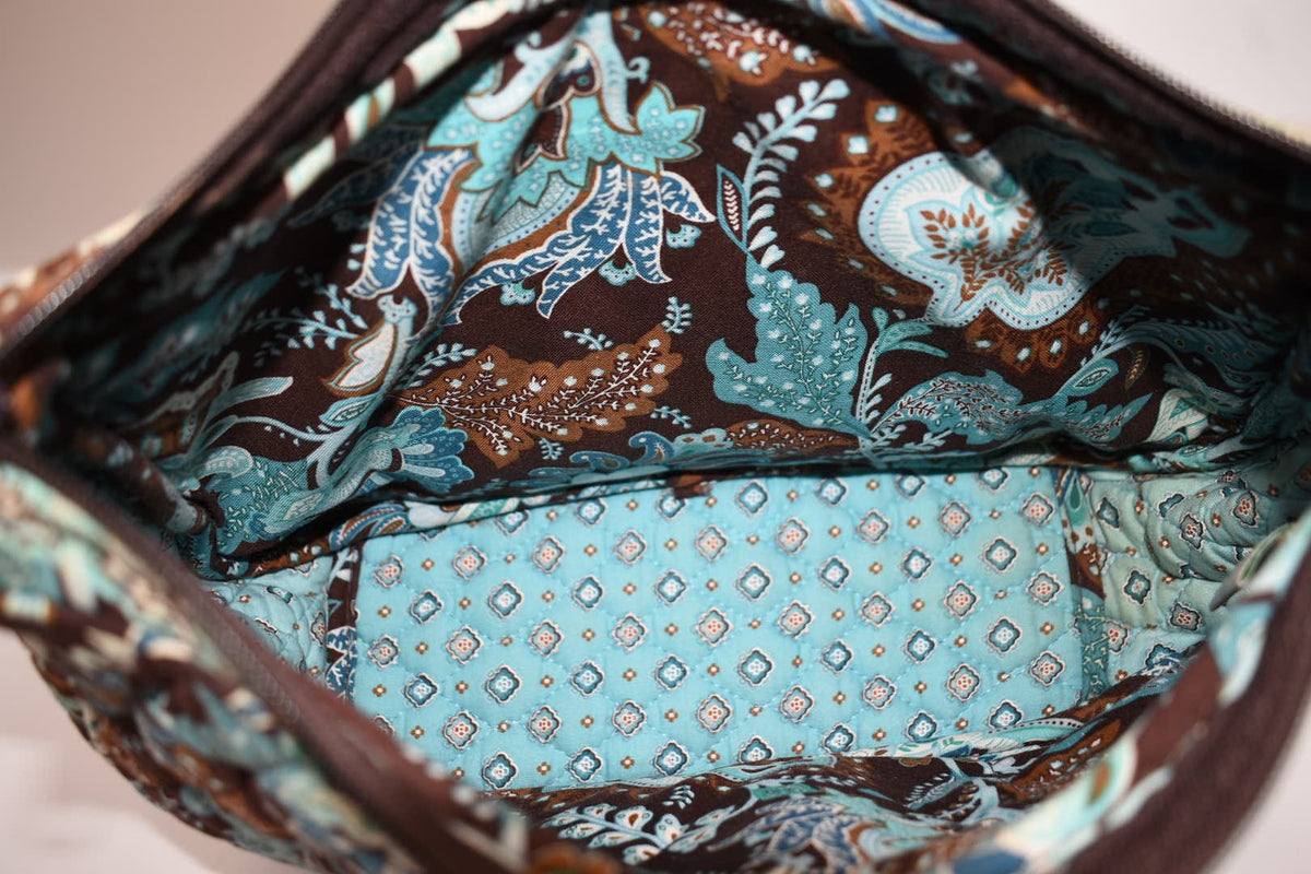 Vera Bradley Hobo Shoulder Bag in "Java Blue" Pattern