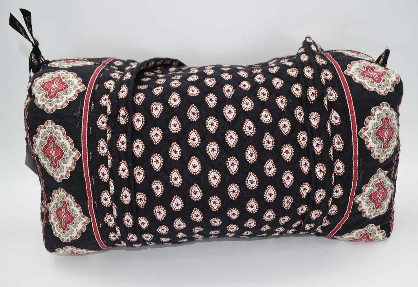 Vera Bradley Medium Duffel Bag in "Classic Black" Pattern