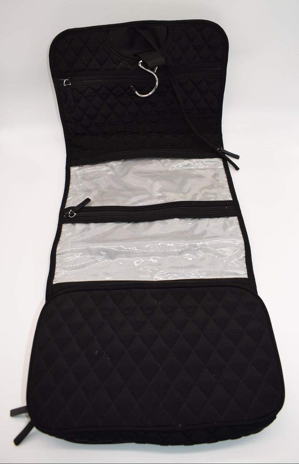 Vera Bradley Microfiber Hanging Travel Organizer in Black