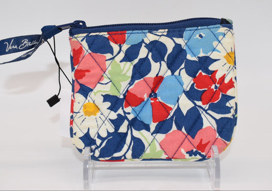 Vera Bradley Zip Coin Pouch in "Summer Cottage" Pattern
