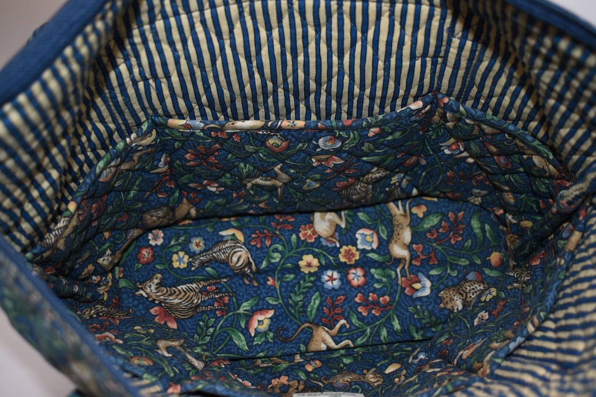 Vintage Vera Bradley Villager Tote Bag in "Animal Kingdom -2000" Pattern