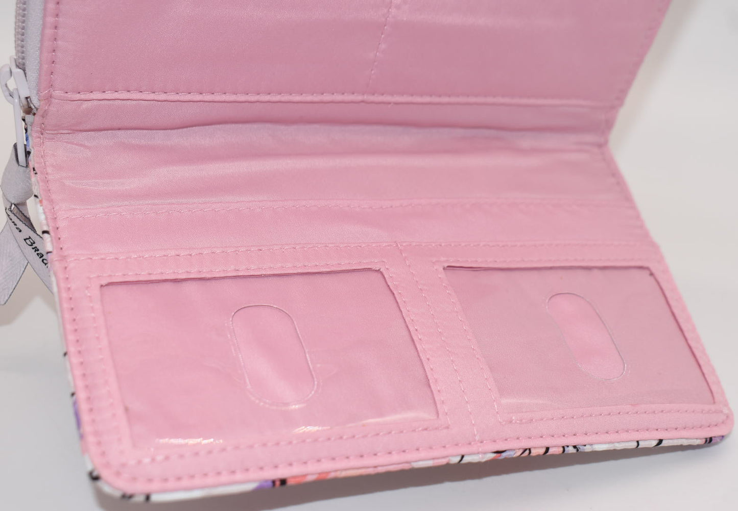 Vera Bradley Ultralight RFID Turnlock Wallet in "Anemone Watercolor" Pattern