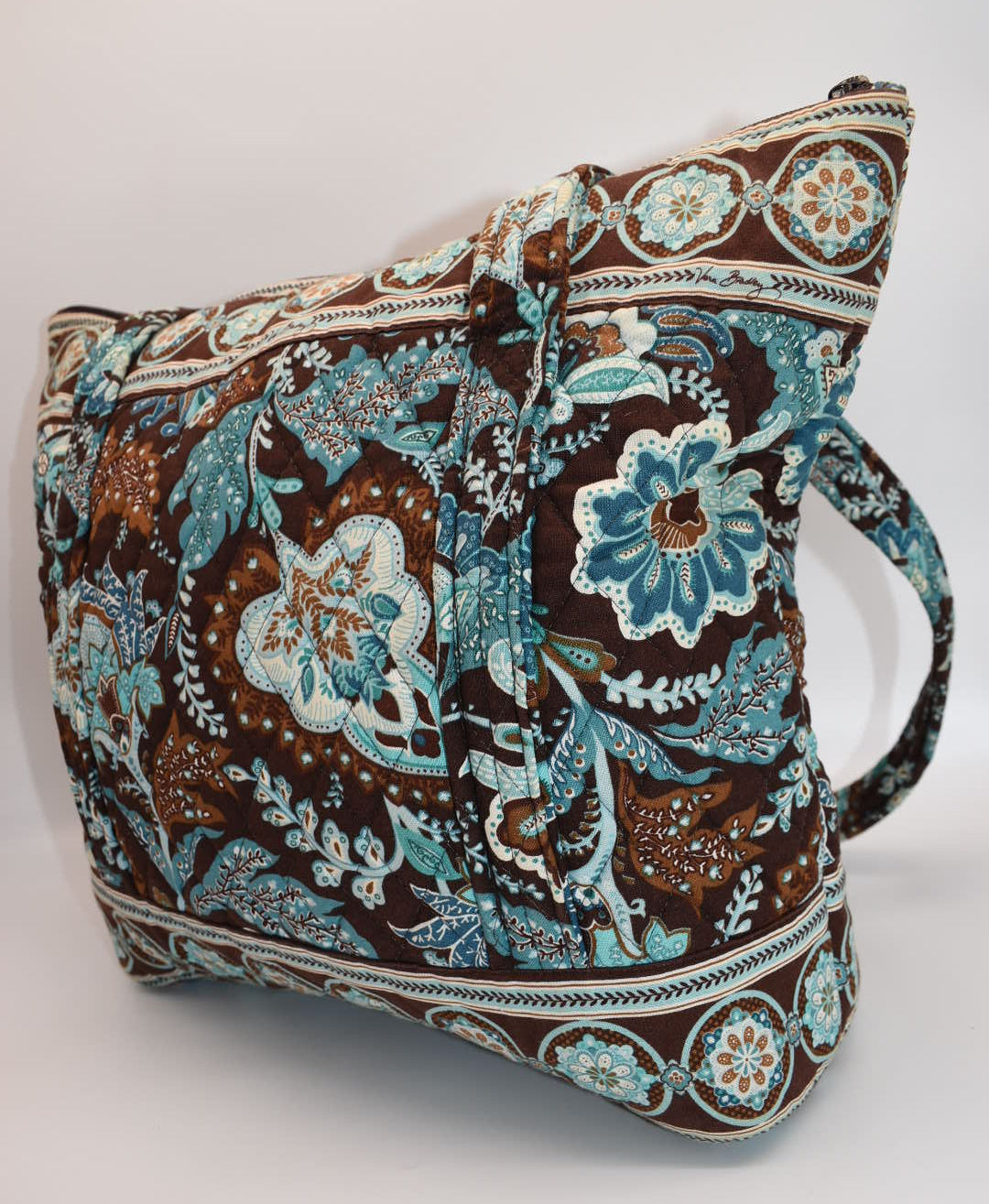 Vera Bradley Villager Tote Bag in "Java Blue" Pattern