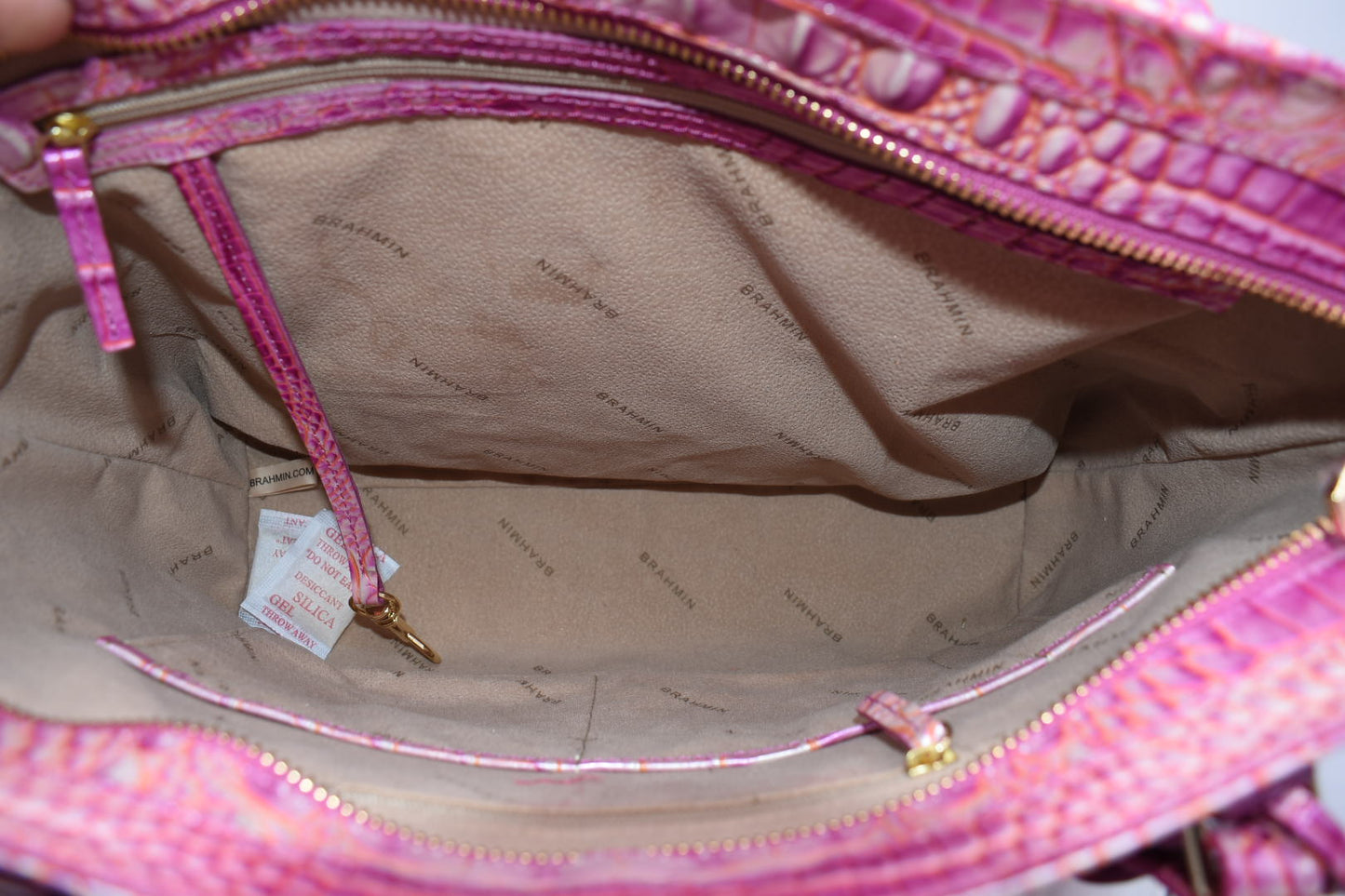 Brahmin Medium Misha Tote Bag in Peony Ombre Melbourne