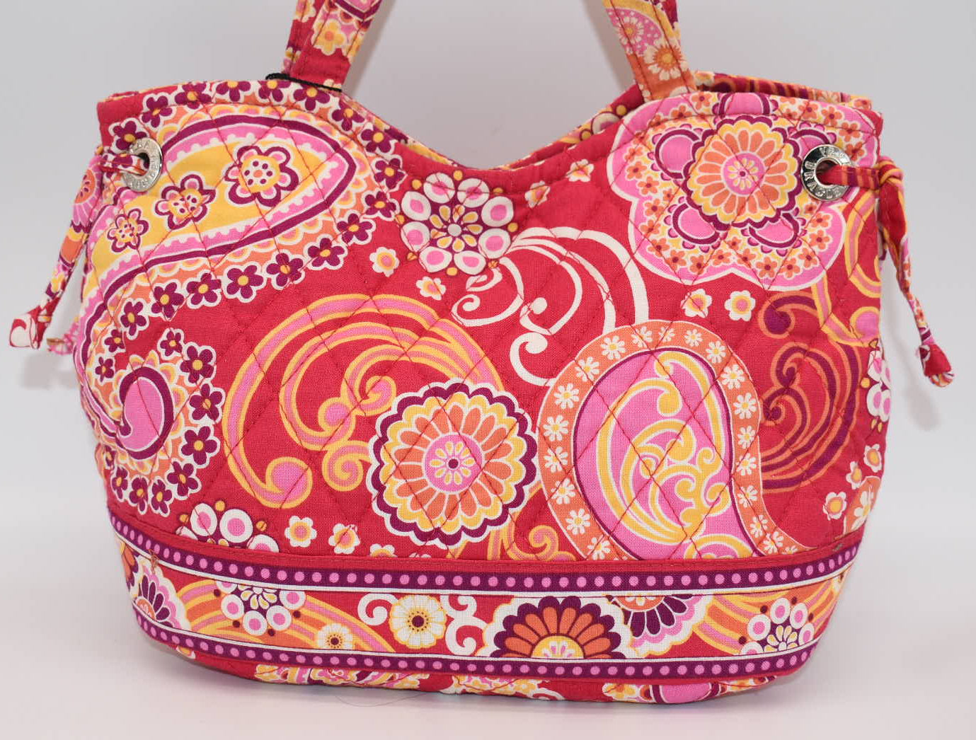 Vera Bradley Sherry Tote Bag in "Raspberry Fizz" Pattern