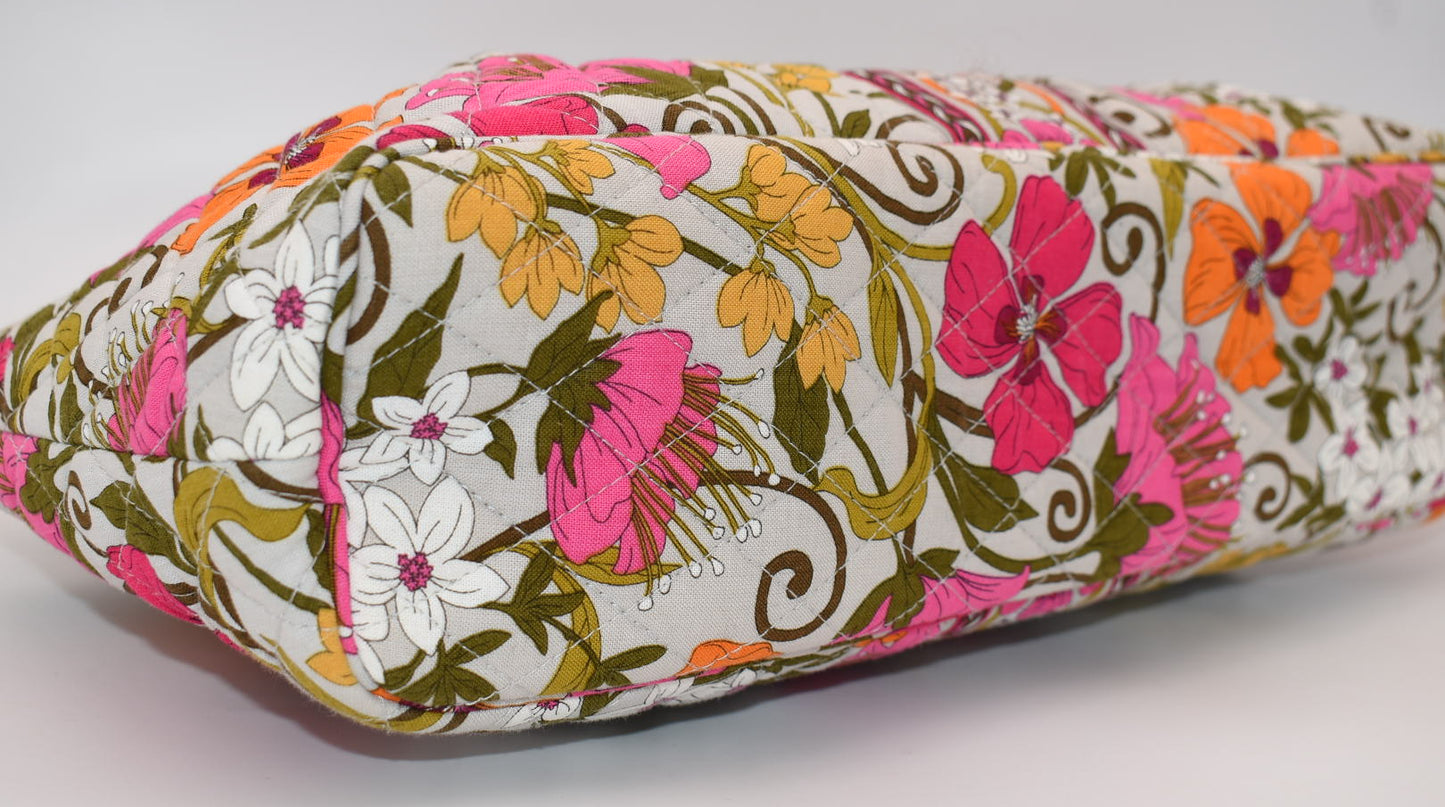 Vera Bradley Abby Top-Handle Tote Bag in "Tea Garden" Pattern