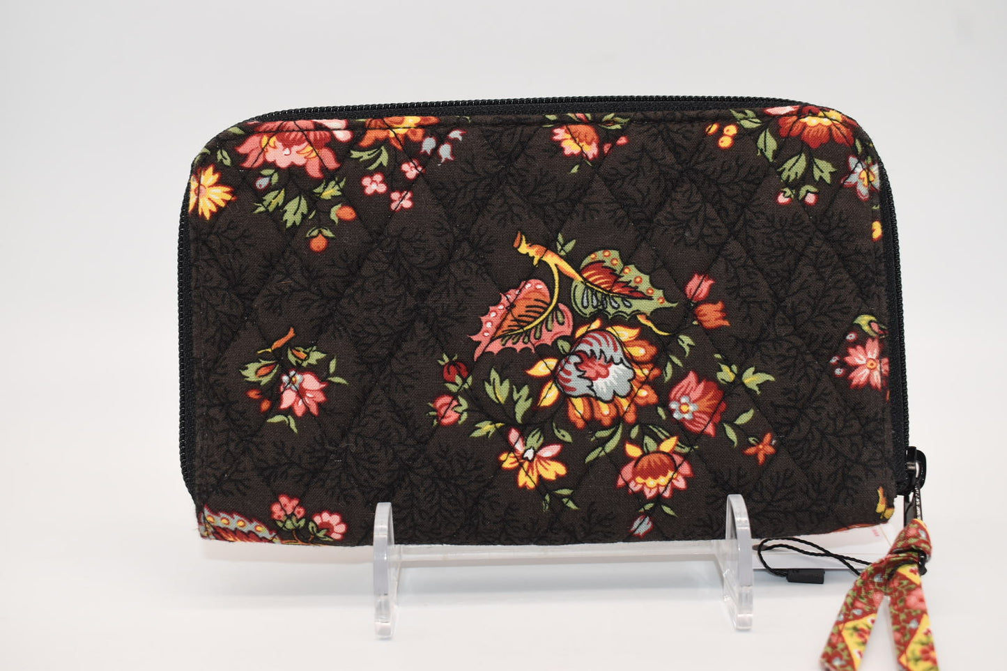 Vera Bradley Zip Around Wallet in "Chocolate" Pattern