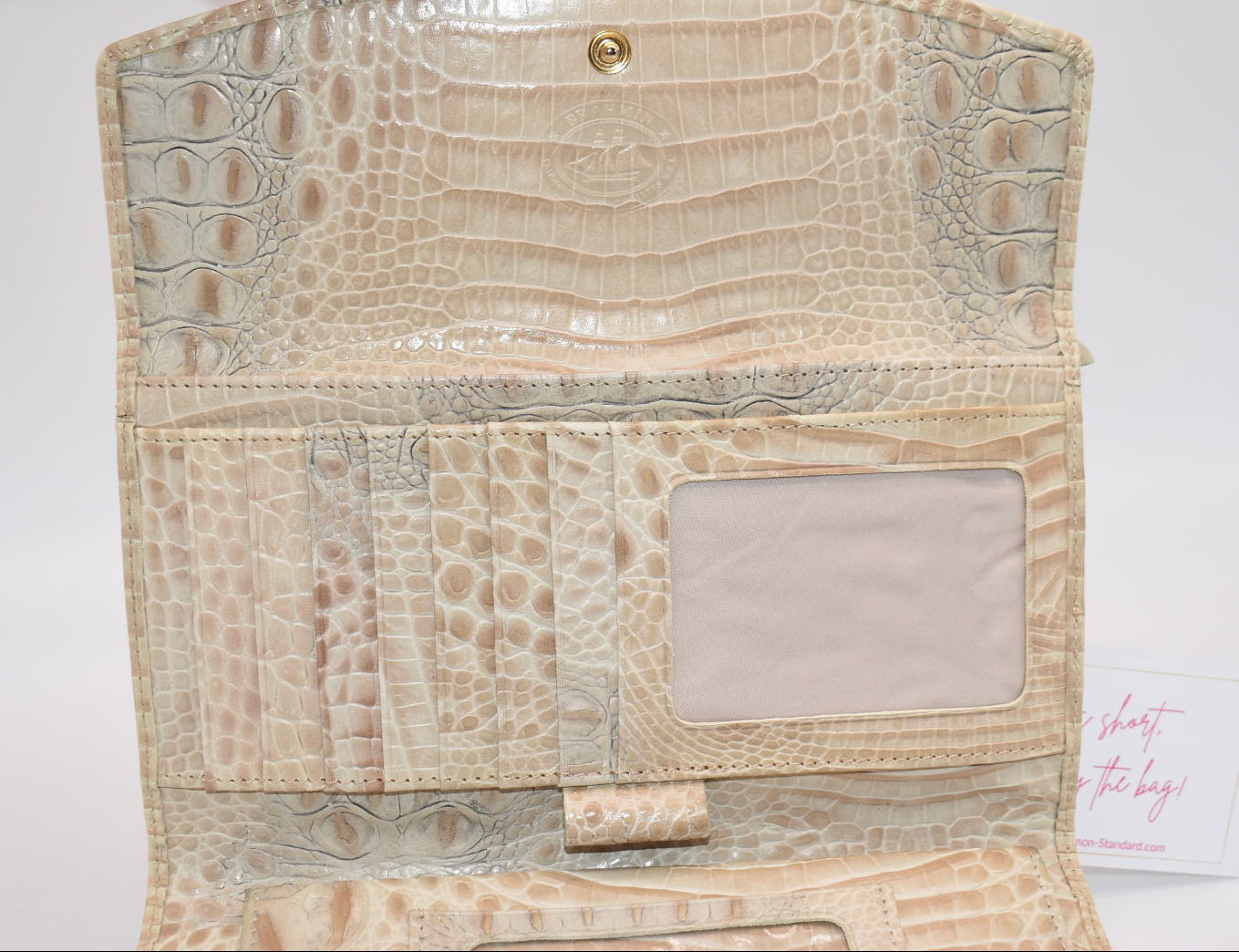 Vintage Brahmin Soft Checkbook Wallet