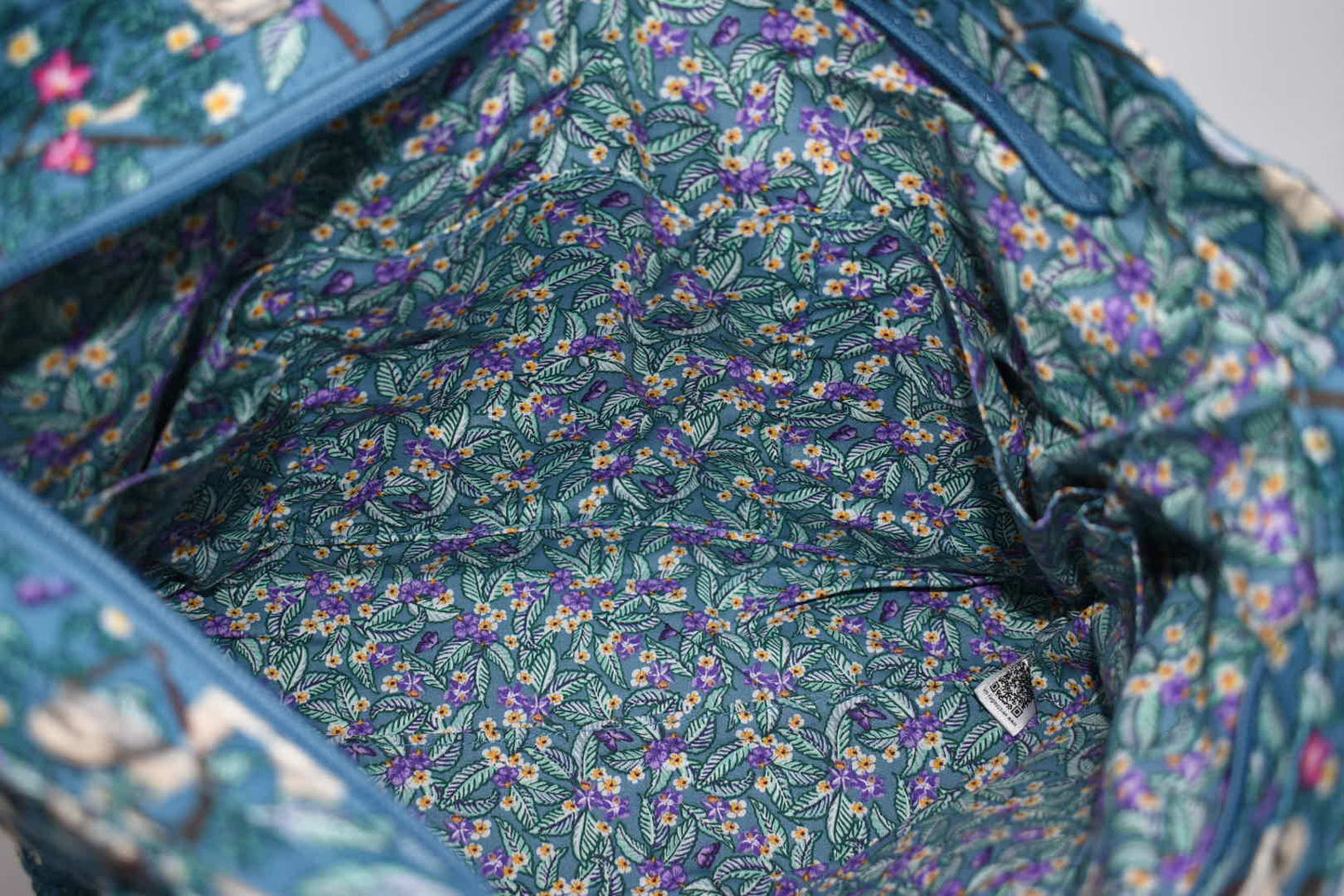 Vera Bradley Small Vera Tote Bag in "Hanging Around" Pattern