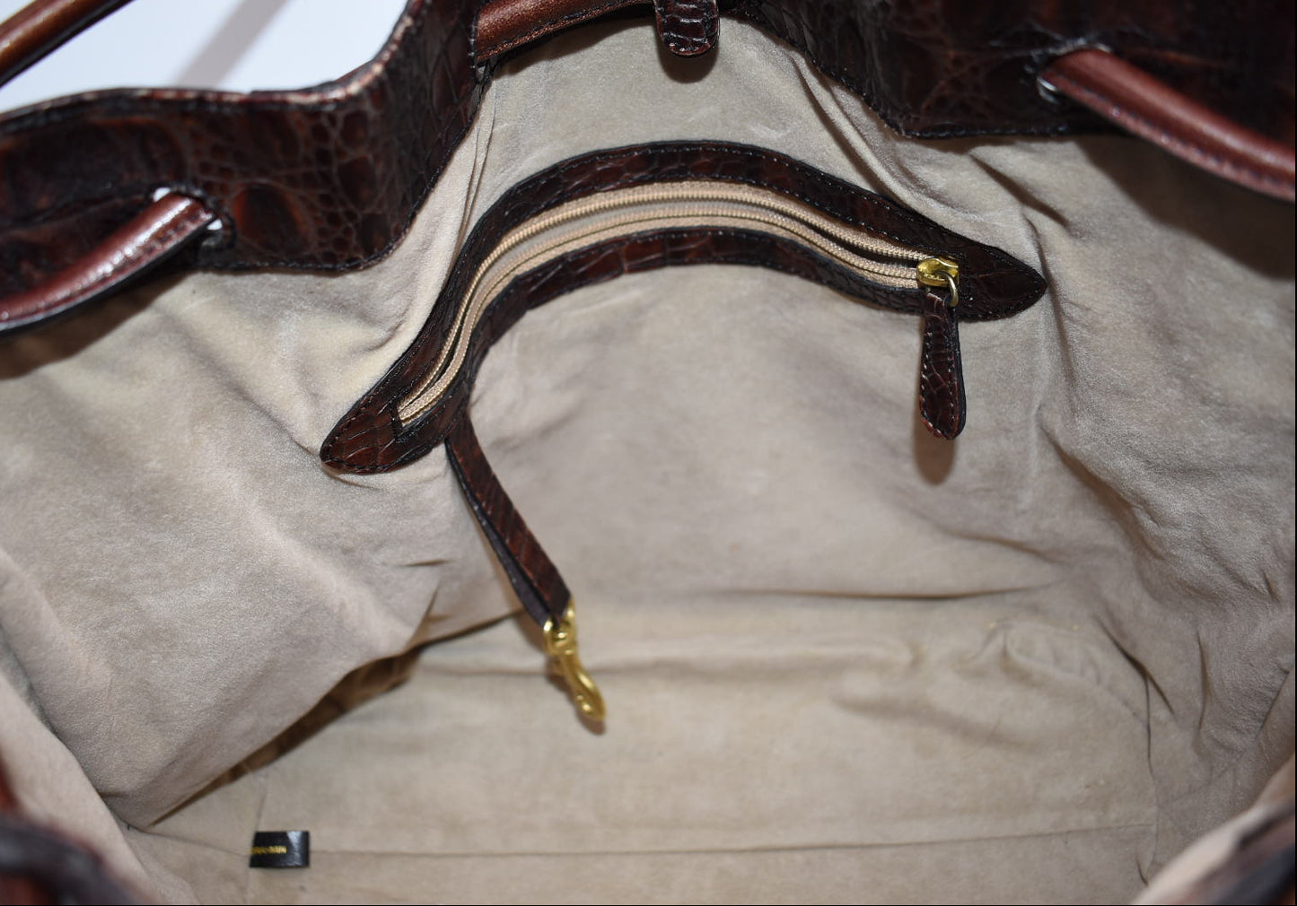 Vintage Brahmin Leather Shoulder Bucket Bag