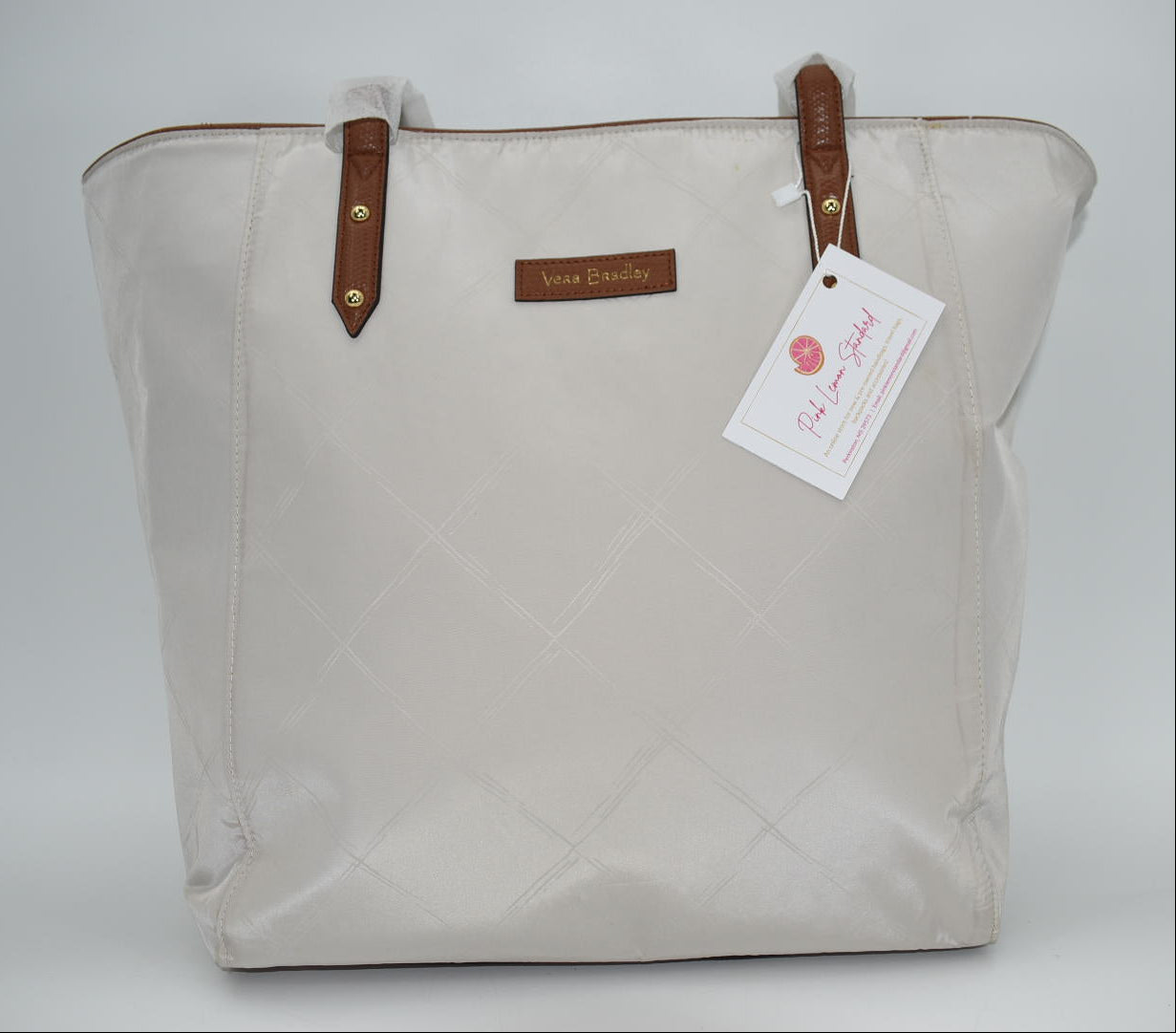 Vera Bradley Large Ella Tote Bag in "Sand" Pattern