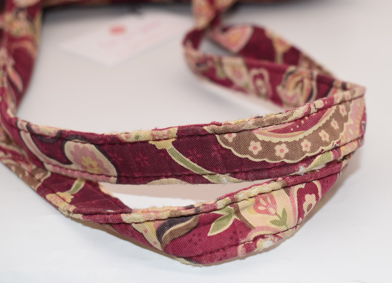 Vera Bradley Quilted Cotton Tote Bag in "Piccadilly Plum" Pattern