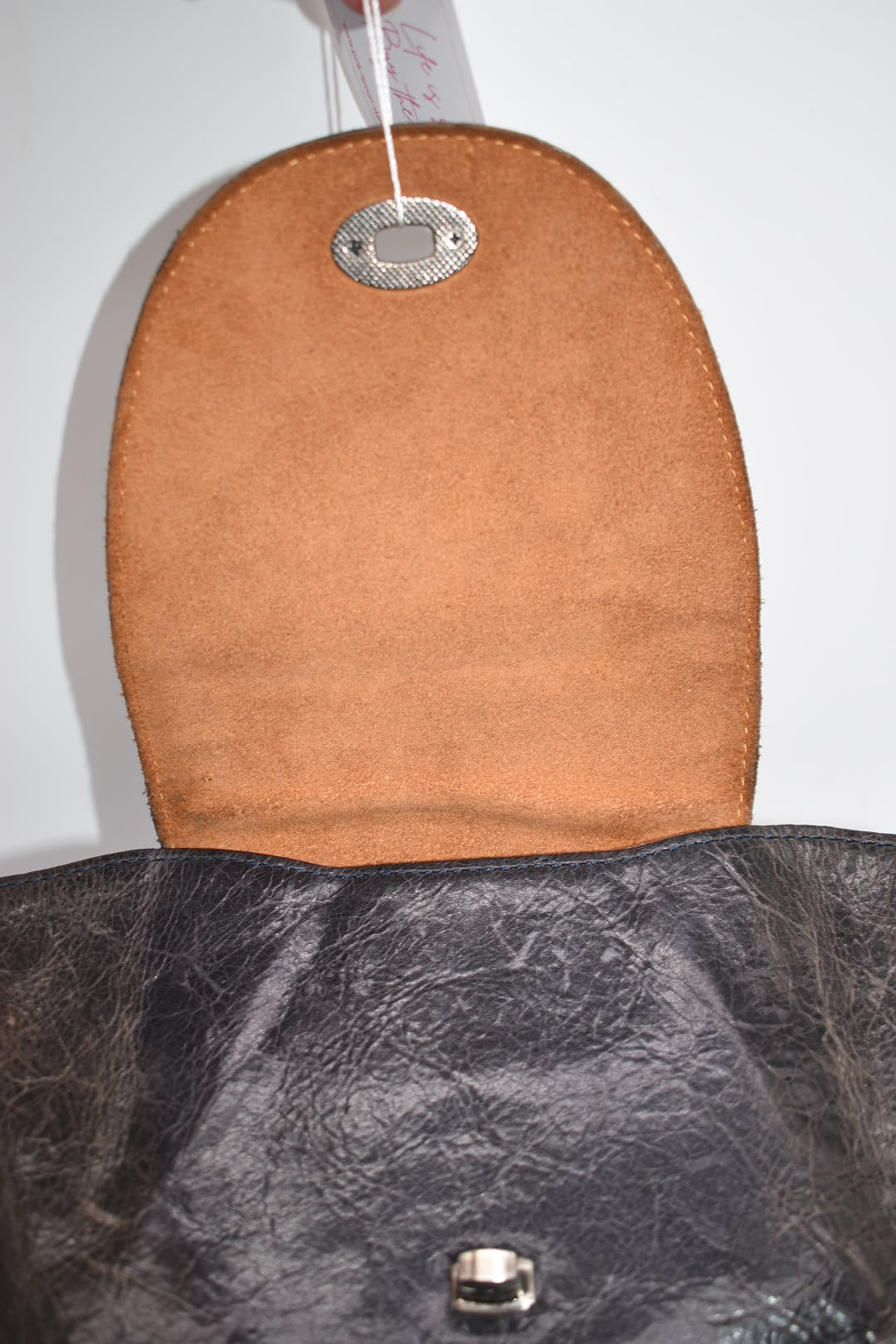 Patricia Nash Bellissimi Convertible Backpack in Distressed Glaze Black