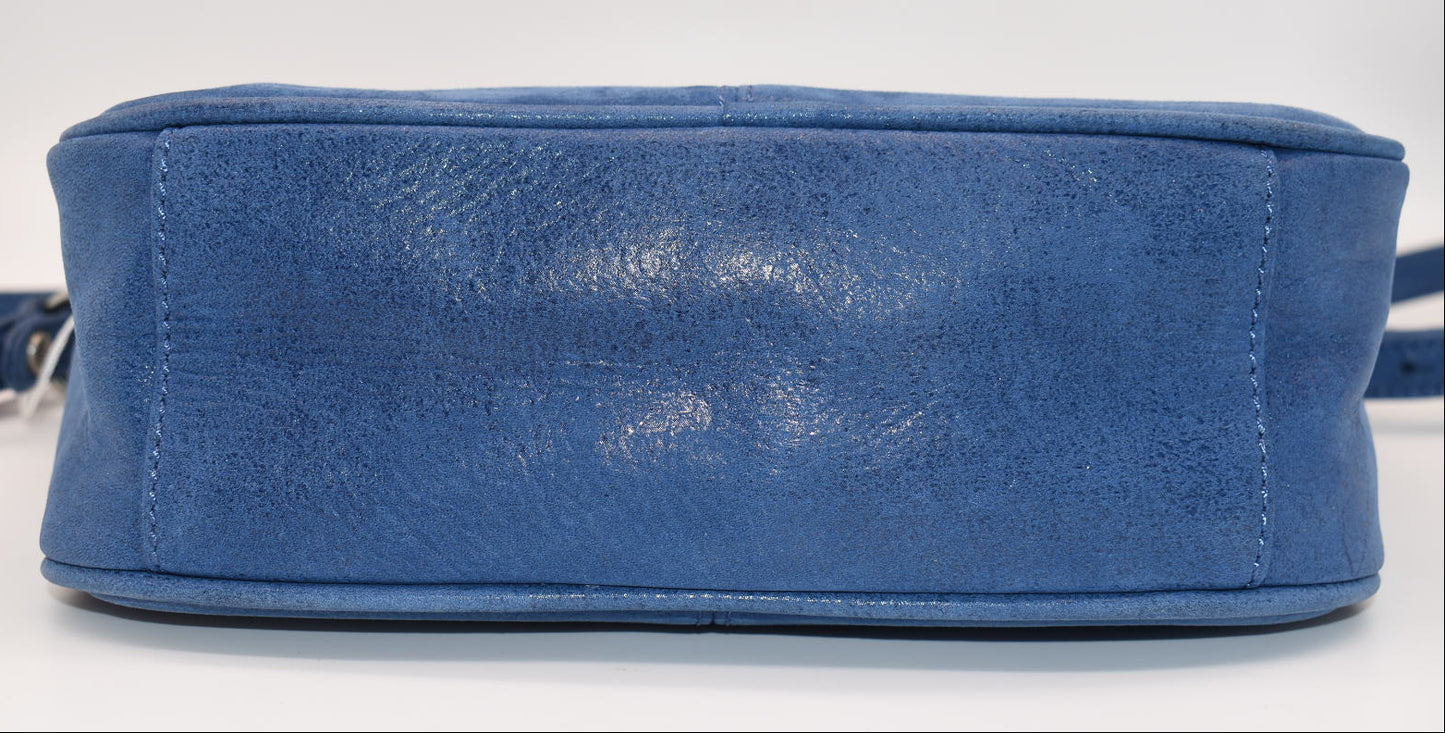 HOBO Autry Small Crossbody Bag in Buffed Hide Cobalt