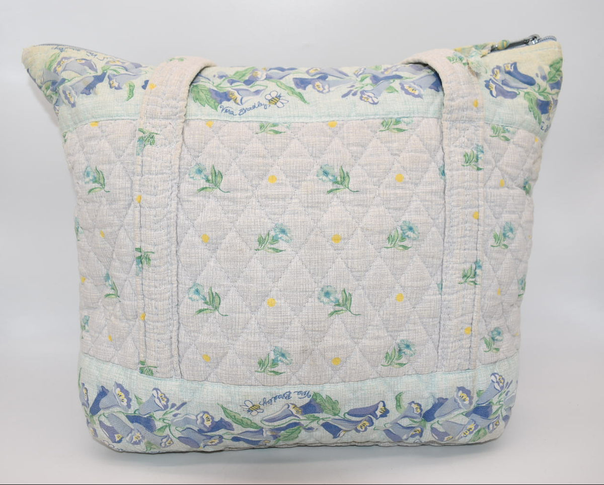 Vintage Vera Bradley Villager Tote Bag in "Watercolor -1999" Pattern