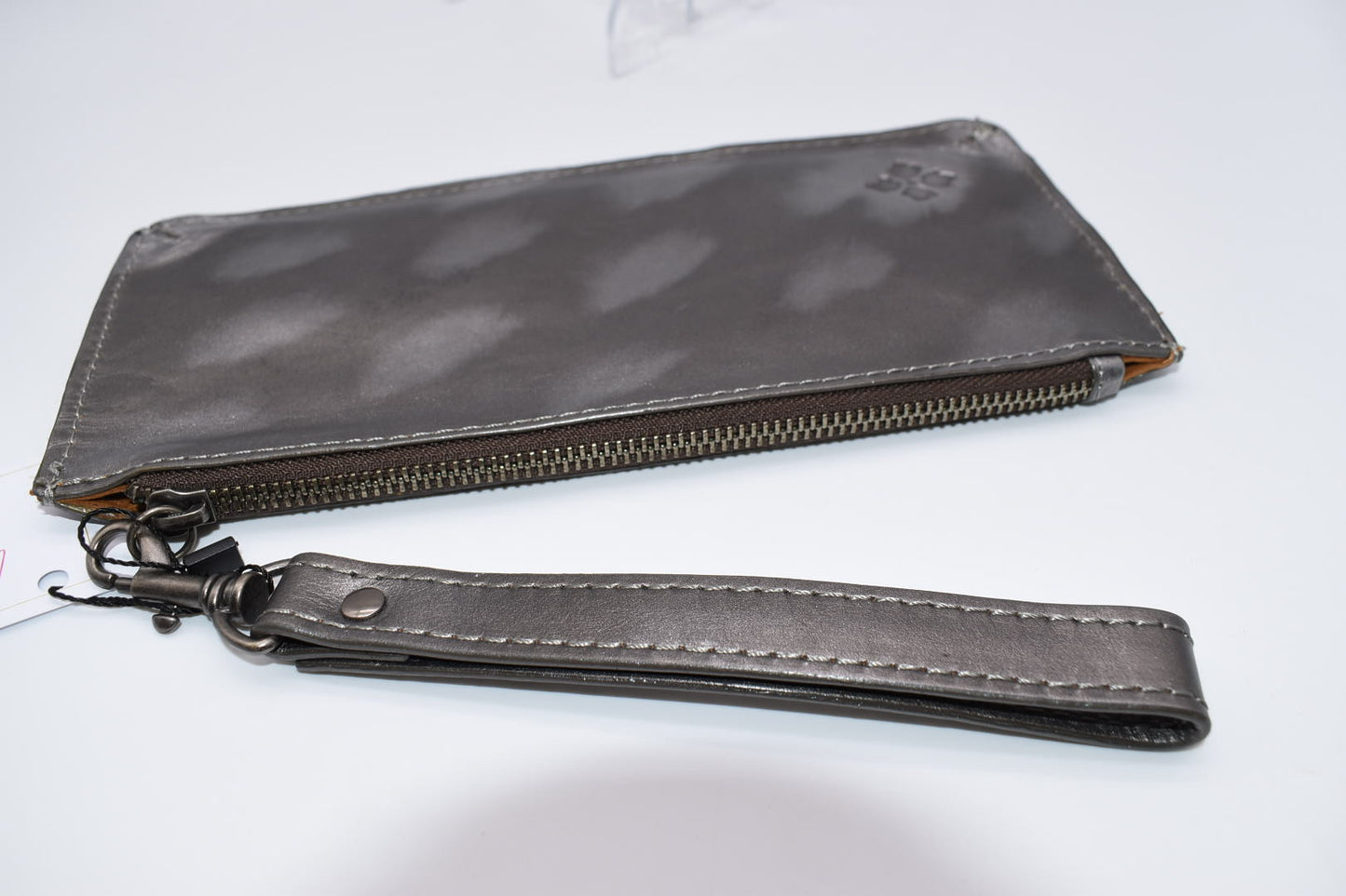Patricia Nash St. Croce Wristlet in Tooled Metallic Leather