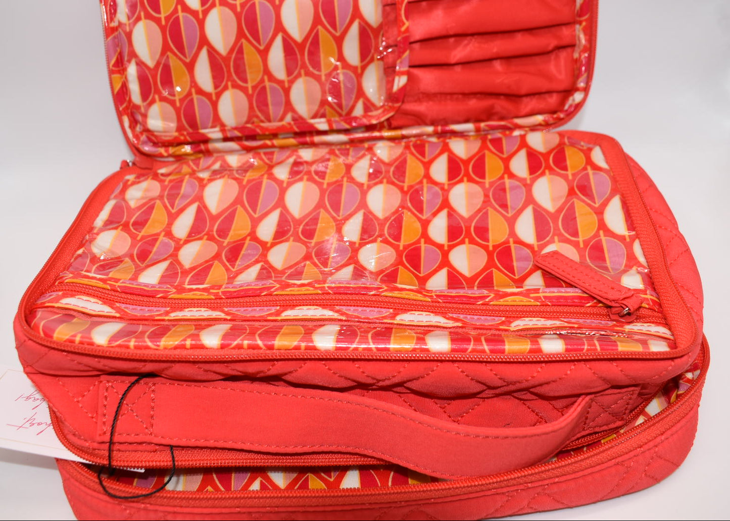 Vera Bradley Large Microfiber Blush & Brush Cosmetic Bag in "Canyon Sunset"