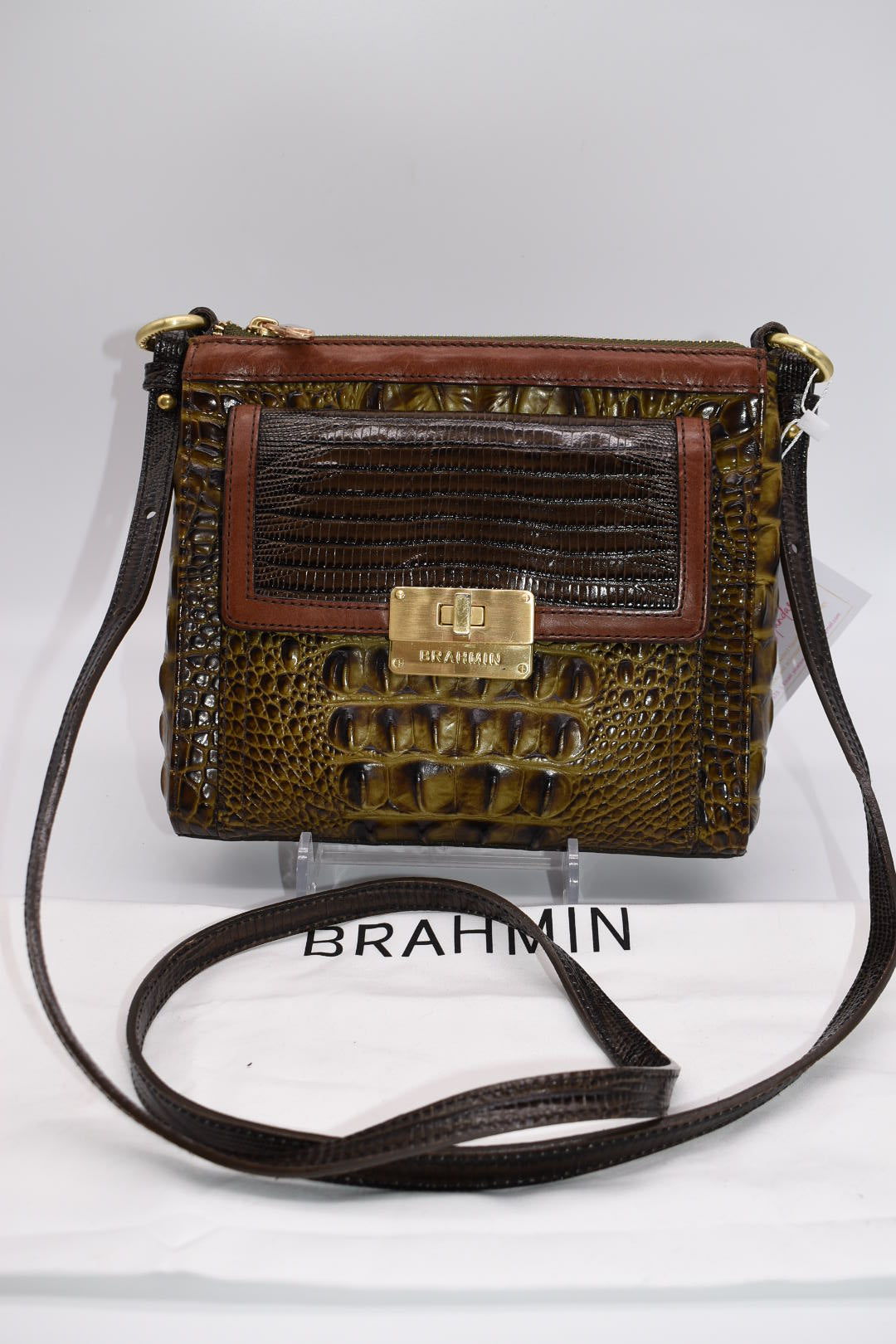 Brahmin Mimosa Crossbody Bag in Tri-Texture