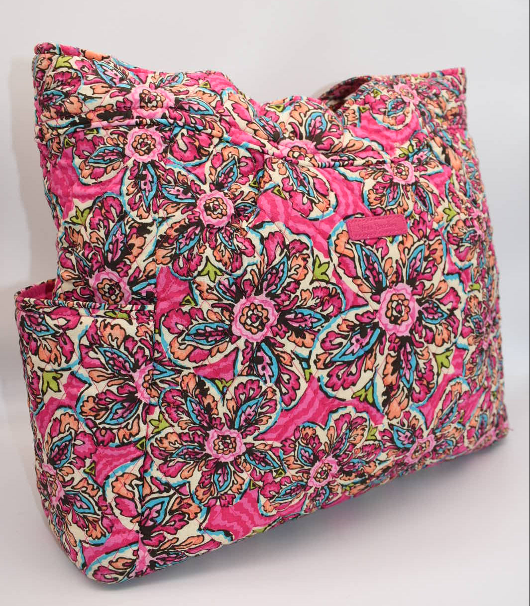 Vera Bradley Large Glenna Tote Bag in "Sunburst Floral" Pattern
