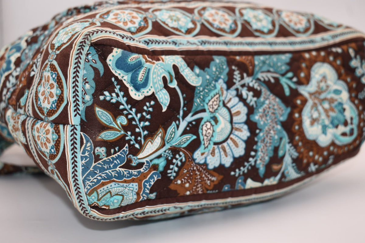 Vera Bradley Villager Tote Bag in "Java Blue" Pattern