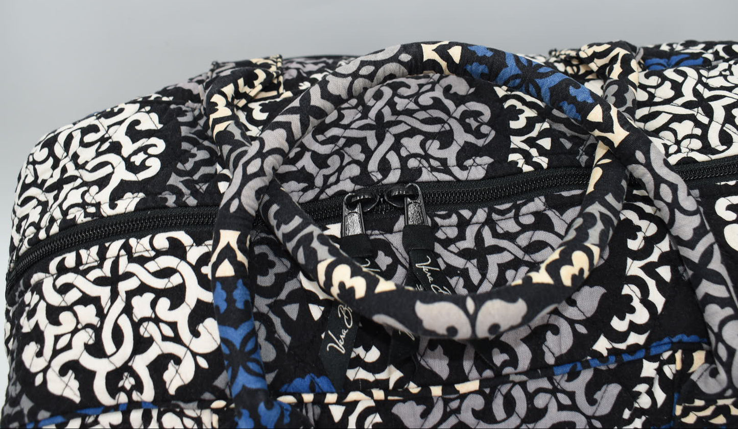 Vera Bradley Weekender Travel Bag in "Cobalt Canterberry" Pattern