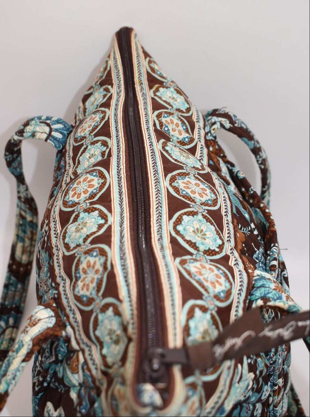 Vera Bradley Villager Tote Bag in "Java Blue" Pattern
