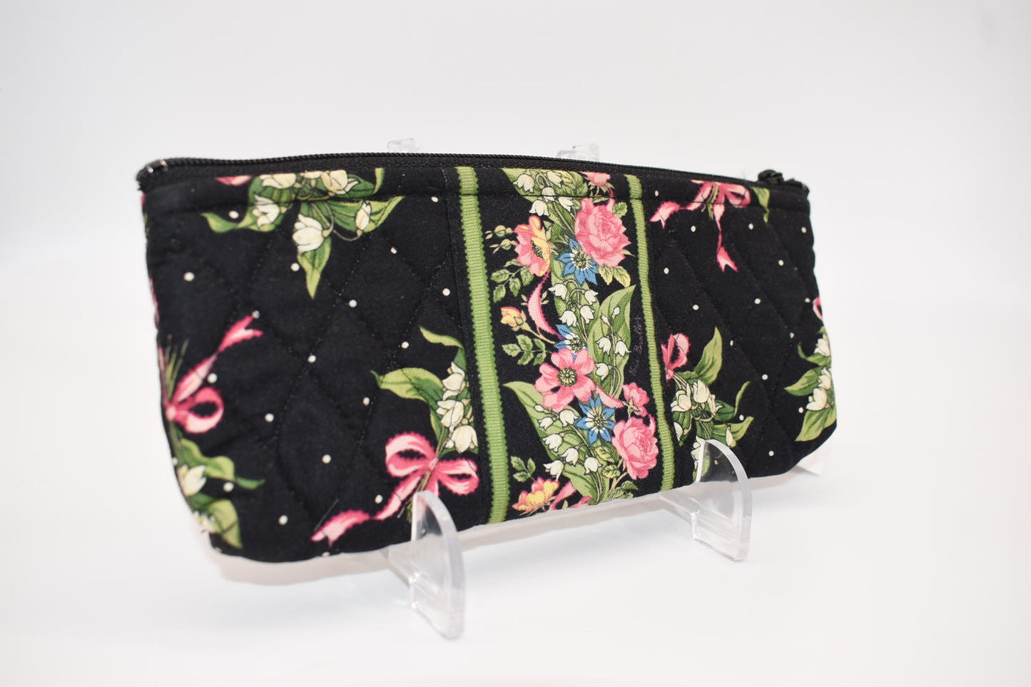 Vera Bradley Brush & Pencil Cosmetic Zip Pouch in "New Hope" Pattern