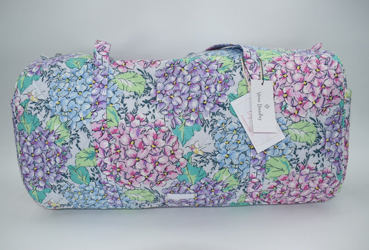 Vera Bradley Large Duffel Bag in Happy Hydrangeas